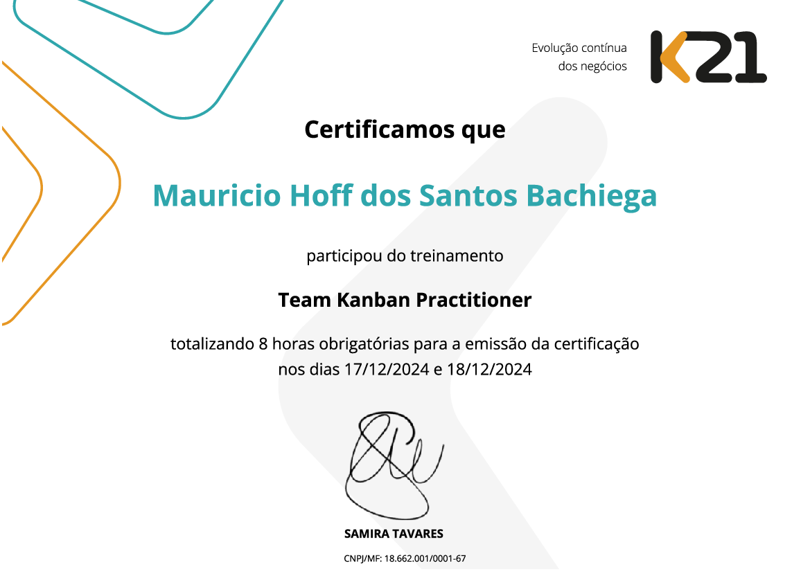 Certificado K21